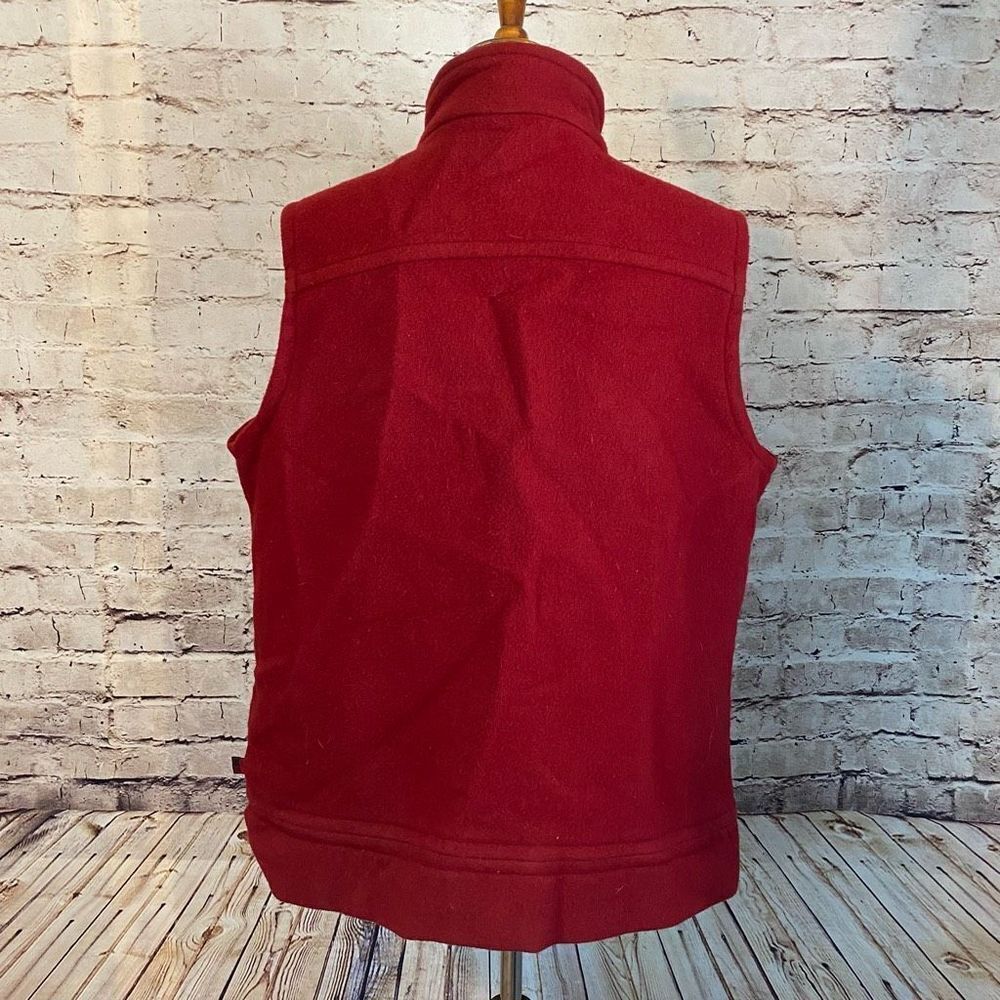 Woolrich Womens Wool Blend Vest Button Up Sleevel… - image 6